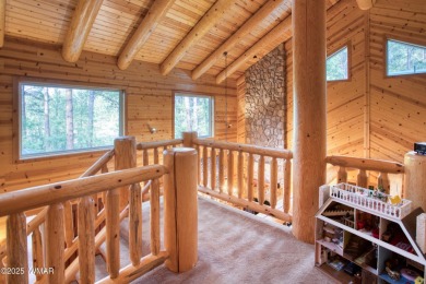 Charming Log-Sided Retreat in Prestigious White Mountain Summer on White Mountain Country Club in Arizona - for sale on GolfHomes.com, golf home, golf lot