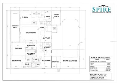 This stunning and luxurious new home by Spire Homes, a on Southern Hills Plantation Club in Florida - for sale on GolfHomes.com, golf home, golf lot