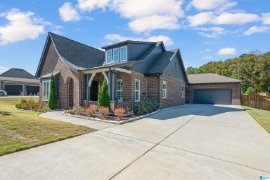 This 2021 lakefront home in Griffin Park at Eagle Point is a on Eagle Point Golf Club in Alabama - for sale on GolfHomes.com, golf home, golf lot