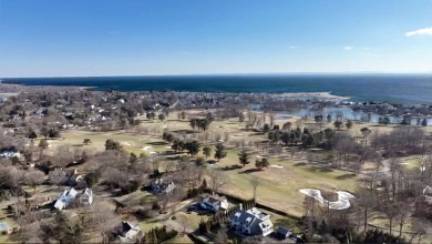 Perched gracefully atop a bluff on a premier private cul de sac on Longshore Club Park Golf Course in Connecticut - for sale on GolfHomes.com, golf home, golf lot