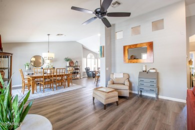 Discover your dream home in this beautifully remodeled residence on Tuscany Falls At Pebble Creek in Arizona - for sale on GolfHomes.com, golf home, golf lot