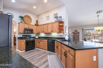 Discover your dream home in this beautifully remodeled residence on Tuscany Falls At Pebble Creek in Arizona - for sale on GolfHomes.com, golf home, golf lot