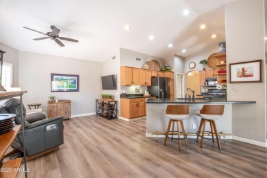 Discover your dream home in this beautifully remodeled residence on Tuscany Falls At Pebble Creek in Arizona - for sale on GolfHomes.com, golf home, golf lot