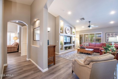 Discover your dream home in this beautifully remodeled residence on Tuscany Falls At Pebble Creek in Arizona - for sale on GolfHomes.com, golf home, golf lot