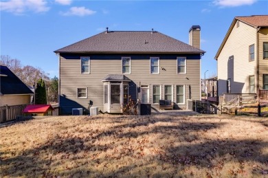 As you approach this beautiful 2-story home, nestled adjacent to on The Frog Golf Club in Georgia - for sale on GolfHomes.com, golf home, golf lot