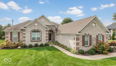 Impeccable brick ranch with a basement in prestigious Hickory on Hickory Stick Golf Club in Indiana - for sale on GolfHomes.com, golf home, golf lot