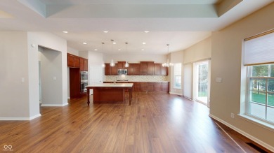 Impeccable brick ranch with a basement in prestigious Hickory on Hickory Stick Golf Club in Indiana - for sale on GolfHomes.com, golf home, golf lot