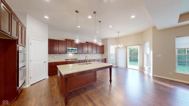 Impeccable brick ranch with a basement in prestigious Hickory on Hickory Stick Golf Club in Indiana - for sale on GolfHomes.com, golf home, golf lot