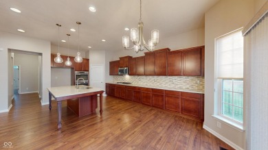Impeccable brick ranch with a basement in prestigious Hickory on Hickory Stick Golf Club in Indiana - for sale on GolfHomes.com, golf home, golf lot