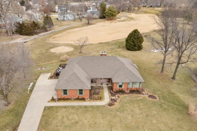 Luxury Golf Course Living Awaits! Sprawling ranch home sits on on The Orchards Golf Club in Illinois - for sale on GolfHomes.com, golf home, golf lot