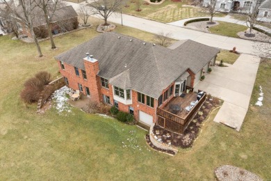 Luxury Golf Course Living Awaits! Sprawling ranch home sits on on The Orchards Golf Club in Illinois - for sale on GolfHomes.com, golf home, golf lot