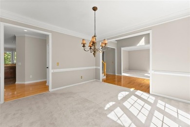 Beautifully situated on a private golf course lot, this stunning on Trophy Club of Apalachee in Georgia - for sale on GolfHomes.com, golf home, golf lot