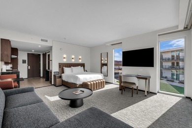 Enjoy the view of the Red Rocks in this end unit, paired with a on Entrada at Snow Canyon in Utah - for sale on GolfHomes.com, golf home, golf lot