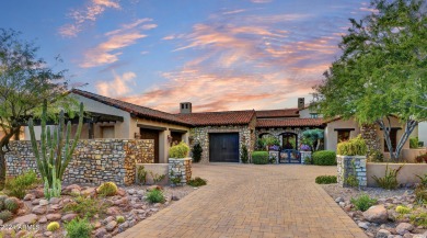 Exquisite Italian country estate on the 10th fairway of the on Superstition Mountain Club - Lost Gold in Arizona - for sale on GolfHomes.com, golf home, golf lot