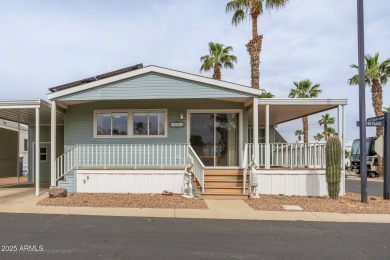 Welcome to your own private retreat in this stunning 1 bedroom on Palm Creek Golf and RV Resort in Arizona - for sale on GolfHomes.com, golf home, golf lot