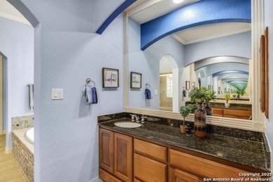 Behind the guard-gated entrance of Stone Oak's prestigious on Canyon Springs Golf Club in Texas - for sale on GolfHomes.com, golf home, golf lot