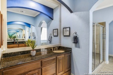 Behind the guard-gated entrance of Stone Oak's prestigious on Canyon Springs Golf Club in Texas - for sale on GolfHomes.com, golf home, golf lot