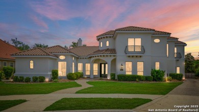 Behind the guard-gated entrance of Stone Oak's prestigious on Canyon Springs Golf Club in Texas - for sale on GolfHomes.com, golf home, golf lot