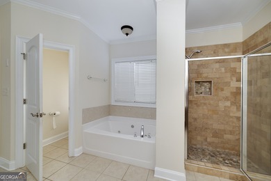 This beautiful, custom built Ranch is located in the Lake Dow on Canongate At Georgia National Golf Club in Georgia - for sale on GolfHomes.com, golf home, golf lot