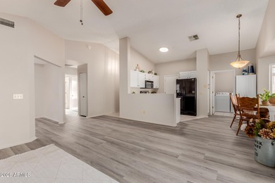 Move in ready popular Tahoe floor plan walking distance to on SunBird Golf Club in Arizona - for sale on GolfHomes.com, golf home, golf lot