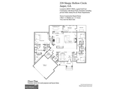 Escape to the mountains with this almost new, custom-built ranch on Bent Tree Golf Course in Georgia - for sale on GolfHomes.com, golf home, golf lot