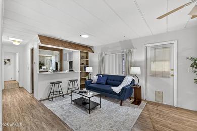 Start your mornings with coffee on the patio, surrounded by on Apache Wells Country Club in Arizona - for sale on GolfHomes.com, golf home, golf lot