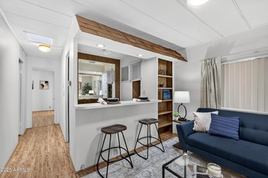 Start your mornings with coffee on the patio, surrounded by on Apache Wells Country Club in Arizona - for sale on GolfHomes.com, golf home, golf lot