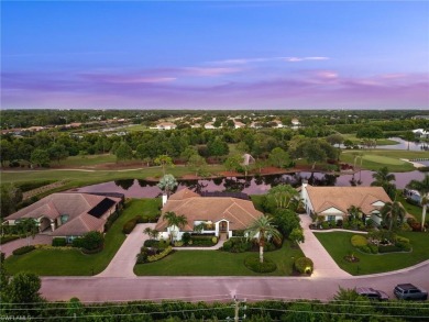 Rarely available Estate Home with Water and Golf Views available on Estero Country Club in Florida - for sale on GolfHomes.com, golf home, golf lot