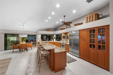 Rarely available Estate Home with Water and Golf Views available on Estero Country Club in Florida - for sale on GolfHomes.com, golf home, golf lot