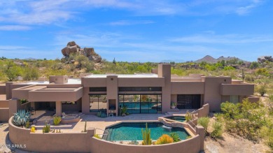 Escape to your own private oasis with this stunning desert on The Boulders Resort Golf Club in Arizona - for sale on GolfHomes.com, golf home, golf lot