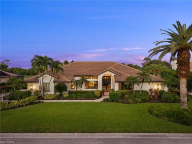Rarely available Estate Home with Water and Golf Views available on Estero Country Club in Florida - for sale on GolfHomes.com, golf home, golf lot