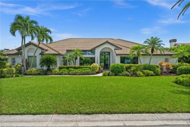 Rarely available Estate Home with Water and Golf Views available on Estero Country Club in Florida - for sale on GolfHomes.com, golf home, golf lot