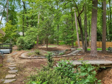 Nestled on a picturesque 1.16-acre lot in the highly on Hope Valley Country Club in North Carolina - for sale on GolfHomes.com, golf home, golf lot