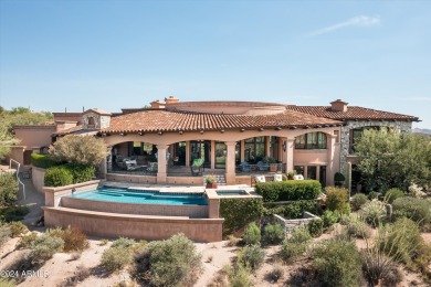 Splendid Mediterranean estate home in Desert Mountain's on Desert Mountain Club - Apache Golf Course in Arizona - for sale on GolfHomes.com, golf home, golf lot