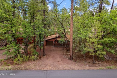Charming chalet cabin nestled among the tall pines in Pinetop on Pinetop Lakes Golf and Country Club in Arizona - for sale on GolfHomes.com, golf home, golf lot