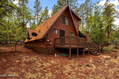 Charming chalet cabin nestled among the tall pines in Pinetop on Pinetop Lakes Golf and Country Club in Arizona - for sale on GolfHomes.com, golf home, golf lot