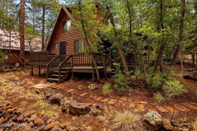 Charming chalet cabin nestled among the tall pines in Pinetop on Pinetop Lakes Golf and Country Club in Arizona - for sale on GolfHomes.com, golf home, golf lot