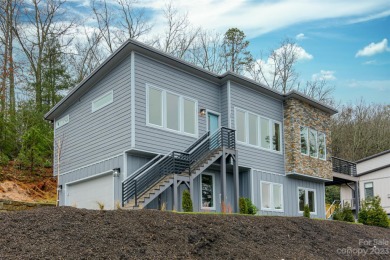 Newly constructed light-filled mountain modern home with amazing on Etowah Valley Golf Club in North Carolina - for sale on GolfHomes.com, golf home, golf lot