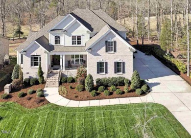 Welcome to this exquisite custom-built brick home in the highly on The Preserve At Jordan Lake Golf Club in North Carolina - for sale on GolfHomes.com, golf home, golf lot