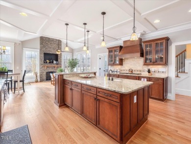 Welcome to this exquisite custom-built brick home in the highly on The Preserve At Jordan Lake Golf Club in North Carolina - for sale on GolfHomes.com, golf home, golf lot