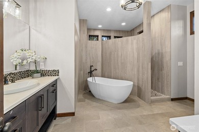 Perfectly positioned on the third green of Rope Rider, at the on Suncadia Resort in Washington - for sale on GolfHomes.com, golf home, golf lot