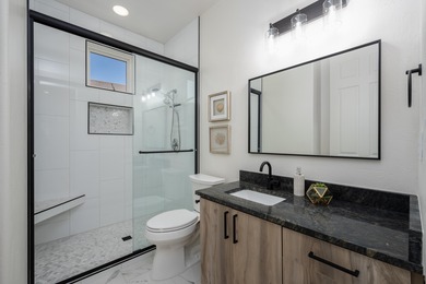 Inside Entrada's Paiute Springs, this fully renovated home on Entrada at Snow Canyon in Utah - for sale on GolfHomes.com, golf home, golf lot