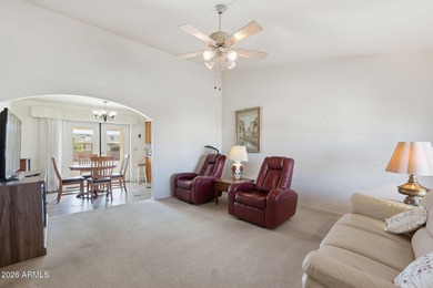 Welcome to a bright and inviting 2-bed, 2 FULL bath home nestled on Sunland Village East Golf Course in Arizona - for sale on GolfHomes.com, golf home, golf lot