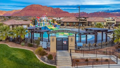 This stunning home is located in the highly sought-after on Entrada at Snow Canyon in Utah - for sale on GolfHomes.com, golf home, golf lot