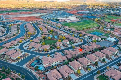 This stunning home is located in the highly sought-after on Entrada at Snow Canyon in Utah - for sale on GolfHomes.com, golf home, golf lot