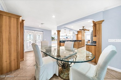 This exceptional custom Sun City home is ideally positioned on Sun City South Golf Course in Arizona - for sale on GolfHomes.com, golf home, golf lot