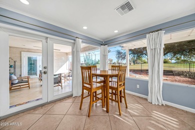 This exceptional custom Sun City home is ideally positioned on Sun City South Golf Course in Arizona - for sale on GolfHomes.com, golf home, golf lot