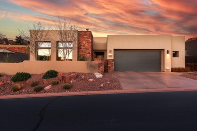 This gorgeous home blends indoors and outdoors with the many on Entrada at Snow Canyon in Utah - for sale on GolfHomes.com, golf home, golf lot