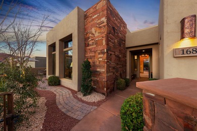 This gorgeous home blends indoors and outdoors with the many on Entrada at Snow Canyon in Utah - for sale on GolfHomes.com, golf home, golf lot