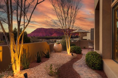 This gorgeous home blends indoors and outdoors with the many on Entrada at Snow Canyon in Utah - for sale on GolfHomes.com, golf home, golf lot